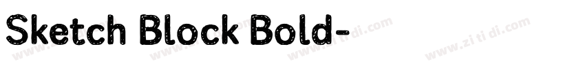 Sketch Block Bold字体转换 Sketch Block Bold字体转换